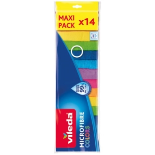 lavette microfibre colors x 14 - fhp vileda