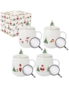 let it snow tisanieres 45 cl en porcelaine ass. - pozzi milano spa