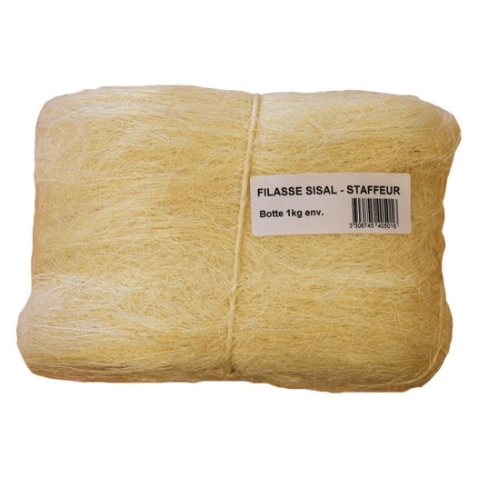 filasse sisal blanc paquet 1kg - corderies tournonaises