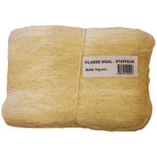 filasse sisal blanc paquet 1kg - corderies tournonaises