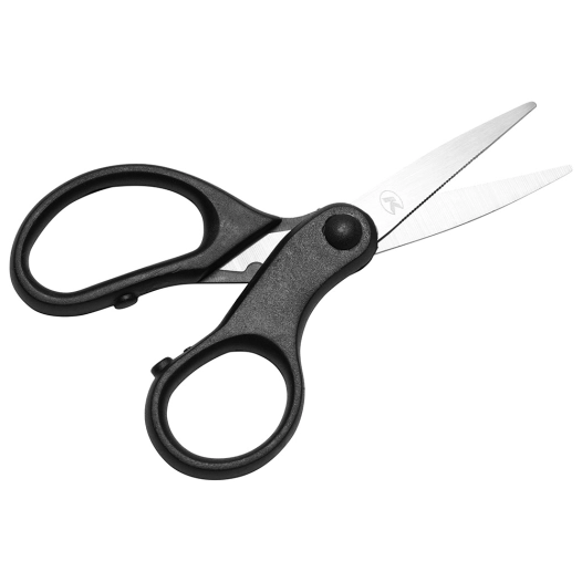 ciseaux à dents spéciaux pour des lignes tressées et une manipulation confortable. distributeur en carton de 24 unités