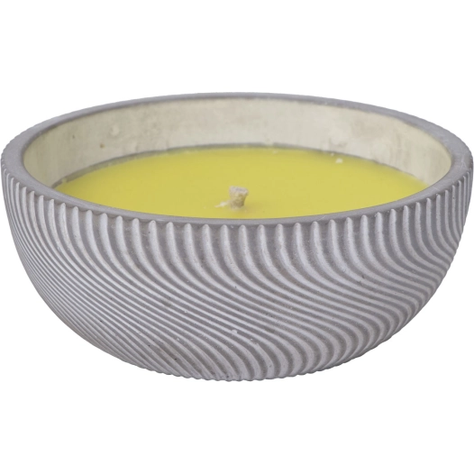 bougie à la citronnelle vague gm x1 ciment - luance