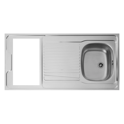 recouvrement inox 120x60 cm