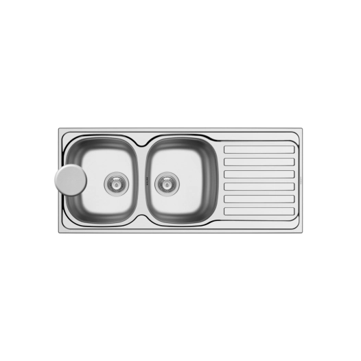 evier a encastrer inox 2c1e