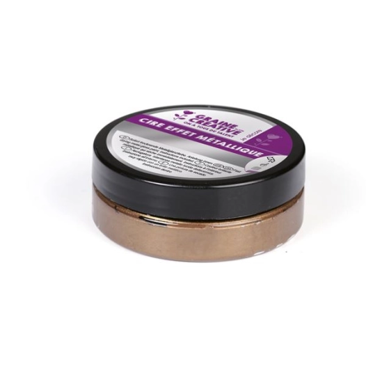 cire effet metallique bronze 62.5g - graine creative