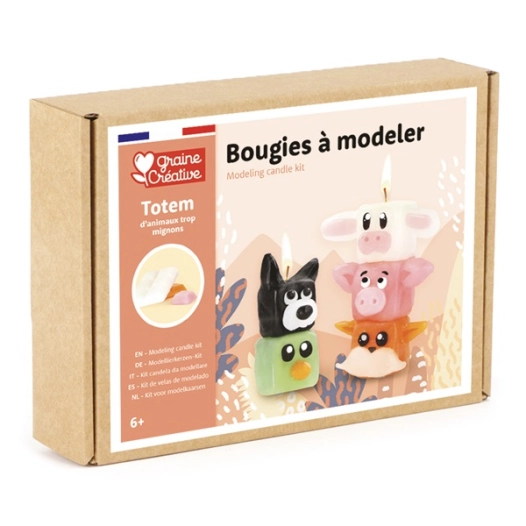kit bougie totem a modeler - graine creative