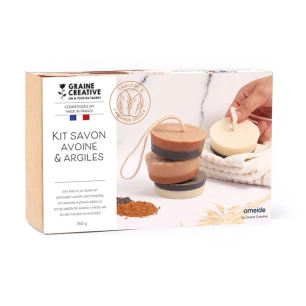 kit diy savons avoine & argiles - graine creative