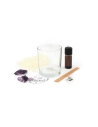 kit diy bougie lithotherapie amethyste - graine creative