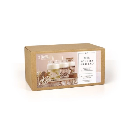 'kit diy mes bougies ''cristal''' - graine creative