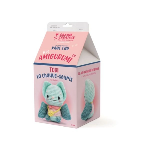 kit minigurumi chauve-souris - graine creative