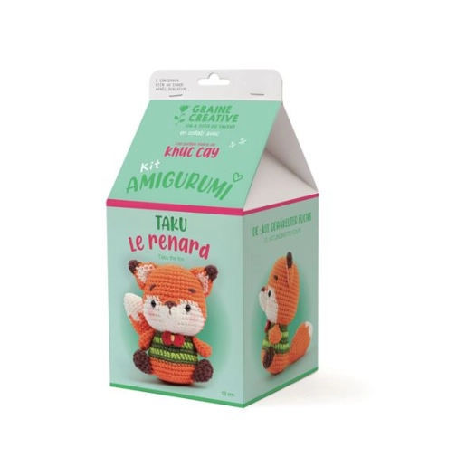kit minigurumi renard - graine creative