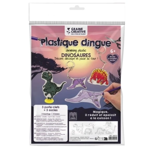 kit plastique dingue accessoires dinosaures - graine creative