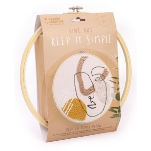 kit punch needle line art - graine creative