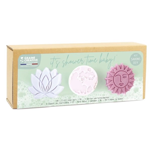 kit shower time calm 250 x 90 x 58 mm - graine creative