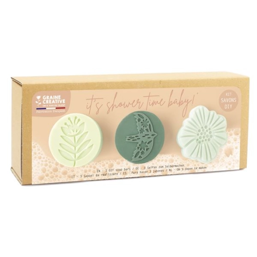 kit shower time nature 250 x 90 x 58 mm - graine creative