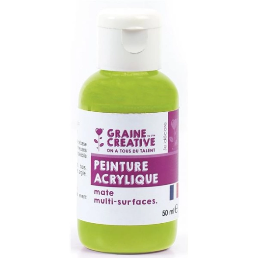 peinture acrylique 50ml anis - graine creative