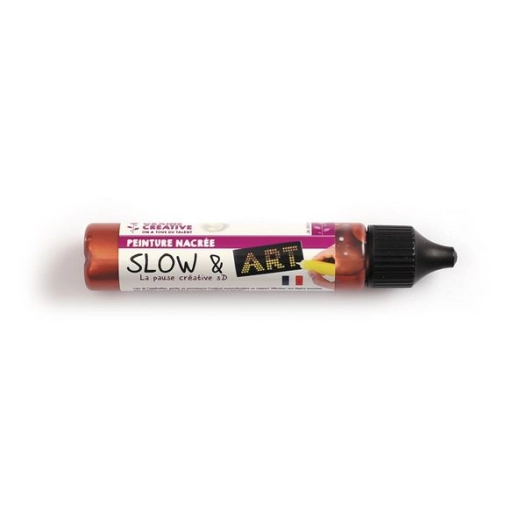 peinture slow & art 30ml cuivre nacre - graine creative