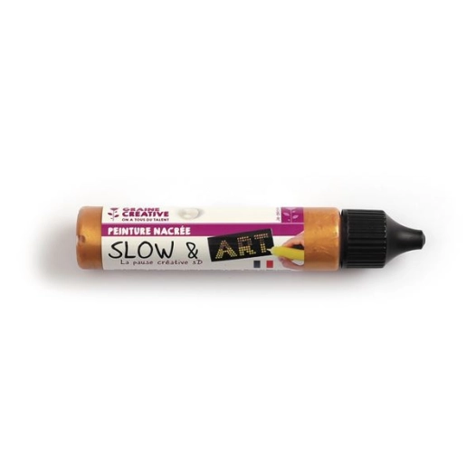 peinture slow & art 30ml or nacre - graine creative