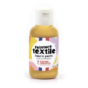 peinture textile or 50ml - graine creative