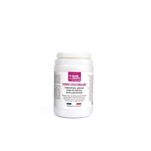 pot vernis colle brillant 250 ml - graine creative