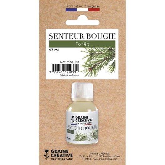 skin senteur bougie foret 27 ml - graine creative