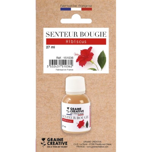skin senteur bougie hibiscus - graine creative
