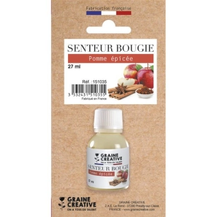 skin senteur bougie pomme epicee 27 ml - graine creative
