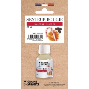 skin senteur bougie sucre d'orge 27 ml - graine creative