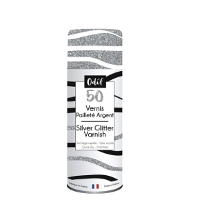 vernis paillete argente spray 125 ml - graine creative