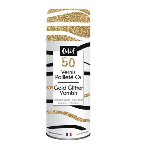 vernis paillette or spray 125 ml - graine creative