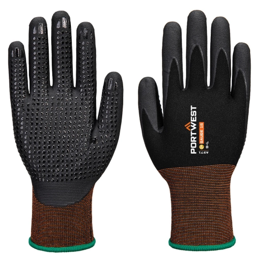 gant gp grip 15 mousse de nitrile - taille xs - noir - portwest