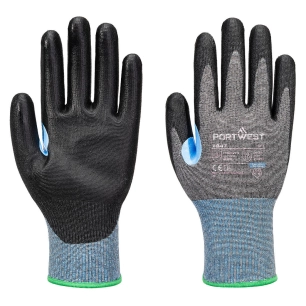 gant anti-coupures cs d15 pu - taille xxl - gris/noir - portwest