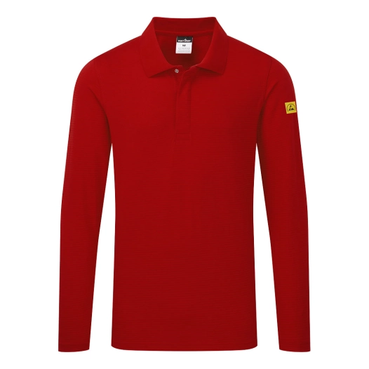 polo manches courtes esd - taille xxxl - rouge foncé - portwest