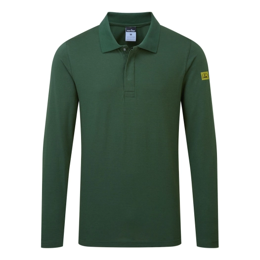 polo manches courtes esd - taille xxl - vert forêt - portwest