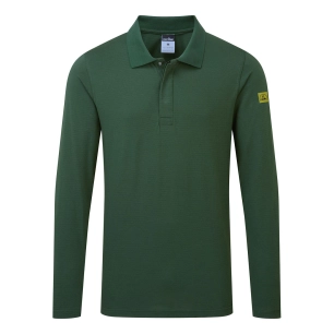 polo manches courtes esd - taille xxl - vert forêt - portwest