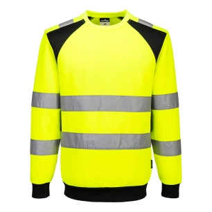 sweat hv éco-conçu wx2 - taille 4xl - jaune/noir - portwest