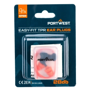 bouchons d'oreille easy fit corde (1 paire) - orange - portwest