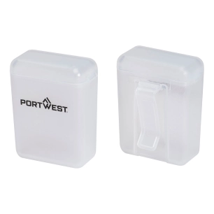 boîte de rangement pour bouchons d'oreille (pk50) - blanc - portwest