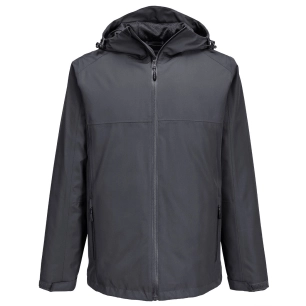 veste de pluie professional - taille m - gris métal - portwest
