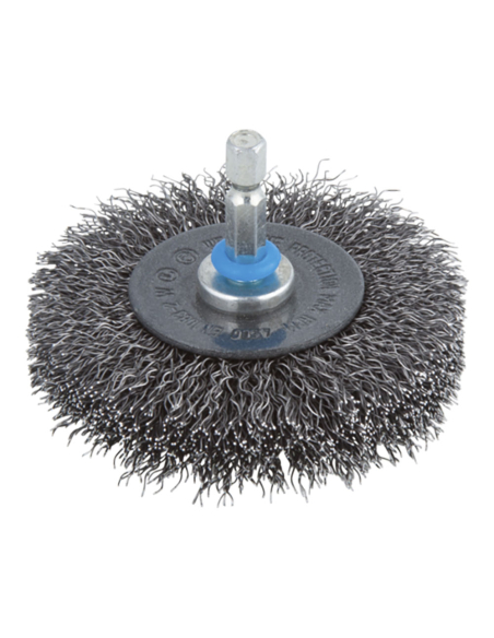 brosse disque en fil d'acier ø75 x 16 mm