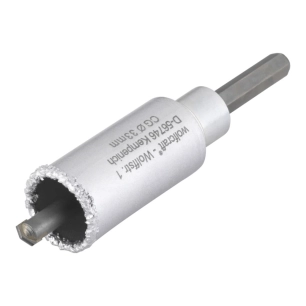 criche de perçage revêtue en carbure de tungstène, avec adaptateur, ø33 x 55 mm
