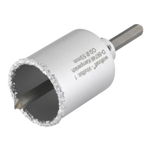 criche de perçage revêtue en carbure de tungstène, avec adaptateur, ø53 x 55 mm