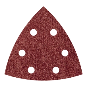 feuille de ponçage triangulaire auto-adhésive pour bois/métal gr240 95 mm, 5 unités