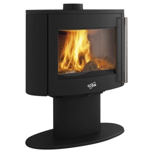 godin poêle à bois panoramique - 388243peintanthracite - godin