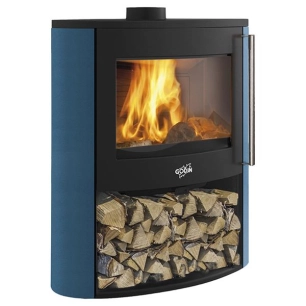 godin poêle à bois panoramique - 388245peintanthracite - godin