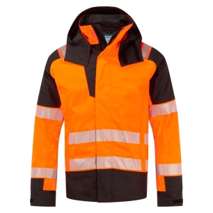 parka modaflame fr pw3 hv - taille m - orange/noir - portwest