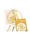 kit broderie partielle citron ã¸20 cm - graine creative