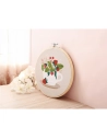 kit broderie partielle fraise des bois ã¸20 cm - graine creative