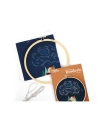 kit broderie partielle nuit ã¸20 cm - graine creative