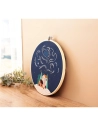 kit broderie partielle nuit ã¸20 cm - graine creative